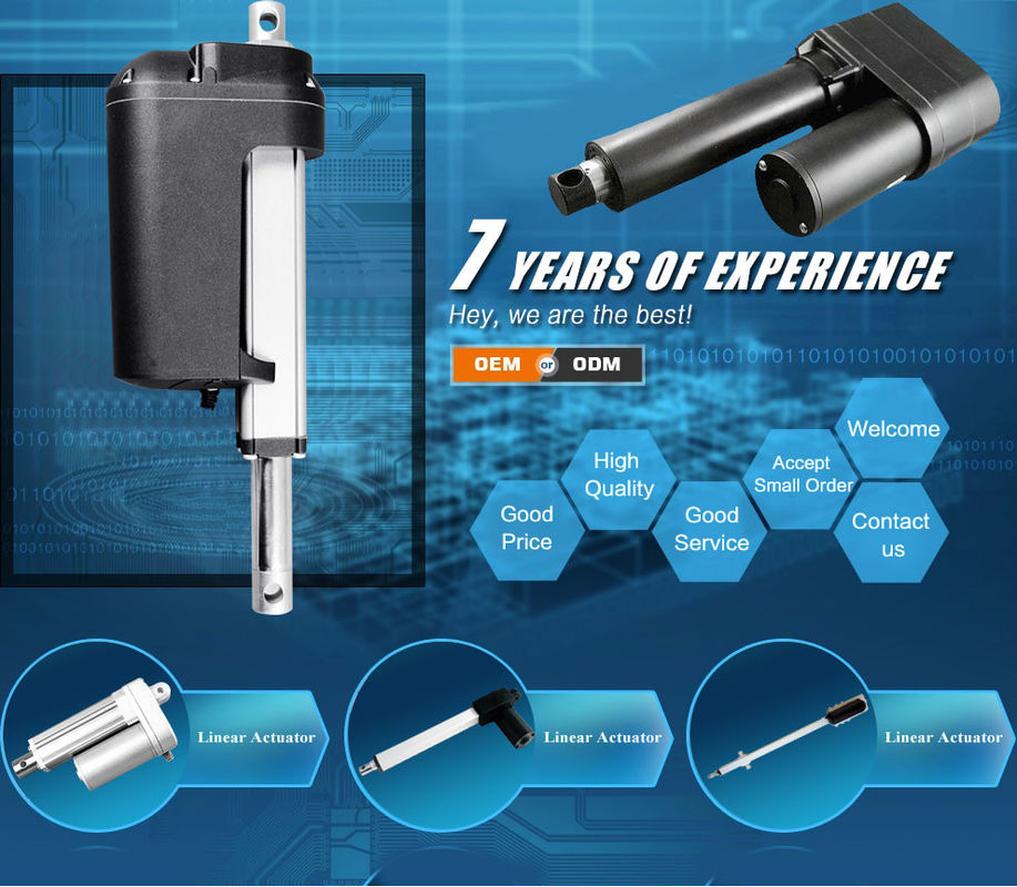 1100lbs force 250mm/300mm travel length industry linear drive wat system, waterproof 12v gear dc motor