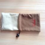 Velvet / Cotton Lining Jewelry Organizer Bag , Satin Custom Drawstring Pouch
