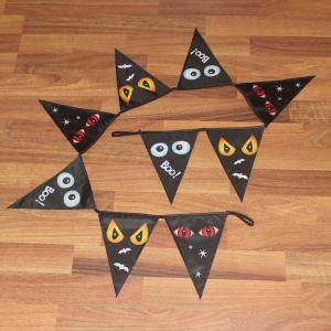 China Halloween Triangle Flag Bunting Eyes factory