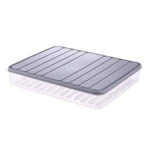 China Plastic Bacon Keeper, Deli Meat Saver, Fridge Food Storage Container with Lid for Fruits, Vegetables, Fish, Cold Cuts factory