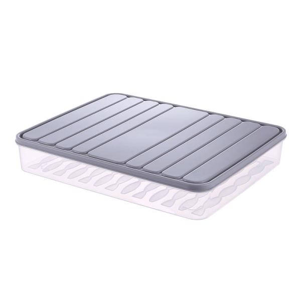 Plastic Bacon Keeper, Deli Meat Saver, Fridge Food Storage Container with Lid