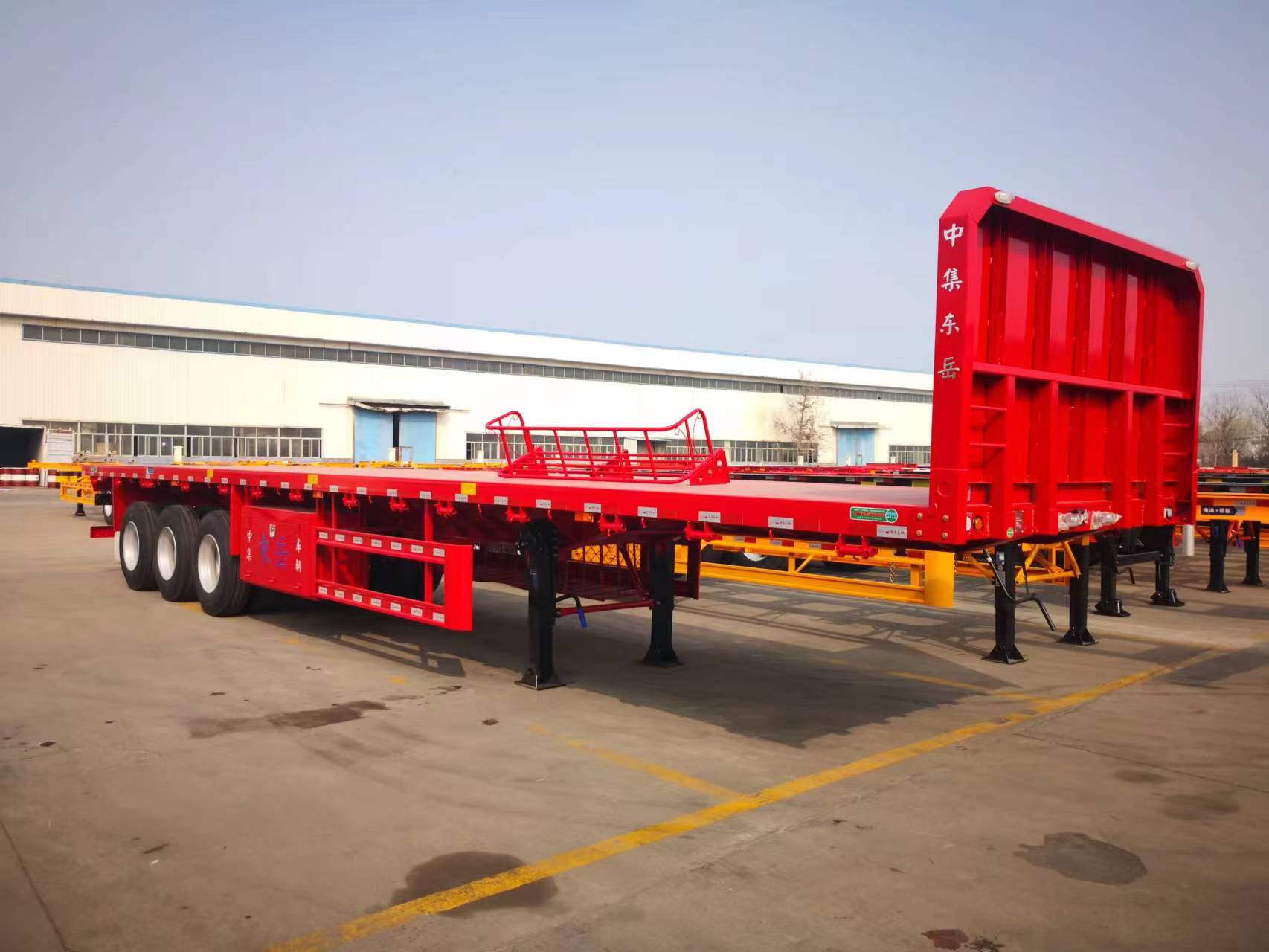 CIMC cheap 2/3/4 axles 45 or 50 to 80 tons high quality national standard steel and structural innovation Flatbed Semi-trailer