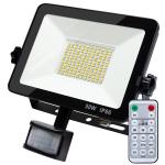 IP66 Outdoor Remote Control CCT Dimming Motion Sensor LED Flood Light with CE