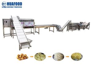 China 2000kg/h Fruit And Vegetable Processing Line Potato Washing Peeling Machine factory