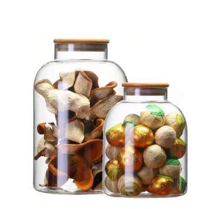 China Mouth Blown 3200ml Borosilicate Glass Storage Containers factory