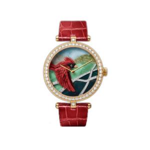 China 3D Dial Leather Strap Wrist Watch 5ATM OEM Diamond Quartz Movement factory