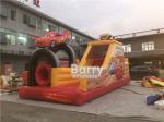 Double Car Inflatable Obstacle Course For Adults Rental Outdoor Extreme Sport