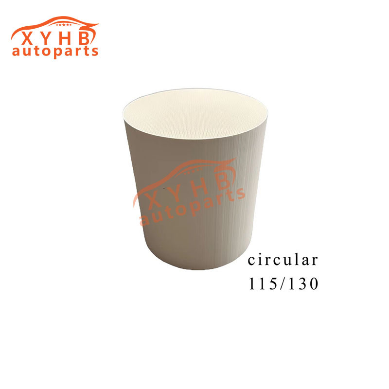 Ceramic Carrier Round High-Quality Three-Way Catalytic Filter Element Euro 1-5 Model: 115*130