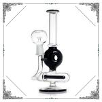 Black Skull Glass Water Pipe Glass Pipe Dab Oil Rigs With Inline Percolator