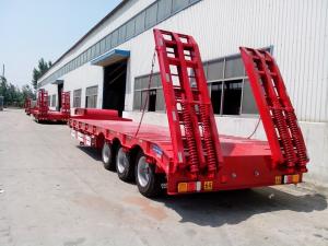 China 60ton Low boy semi trailer with 3 axles factory