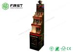 Waterproof Corrugated Floor Display Retail Books Cardboard Display Shelf