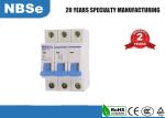 Building 3 Pole Circuit Breaker / Miniature Current Circuit Breaker 3P