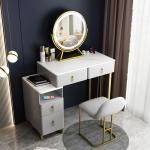 Bedroom Furniture Makeup Vanity Set With Mirror Storage Cosmetic Table