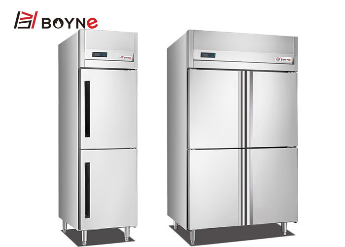Commercial Kitchen stainless steel 4 Door Freezer Refrigerator Insert Trays Cabinet