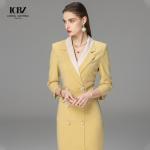 Women's Two Piece Set Office Formal Skirt Suit in Colors and Polyester Fiber