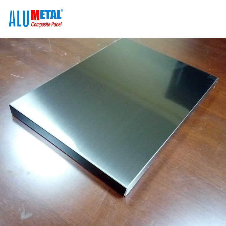 800mm 3200mm Outdoor Brushed Aluminum Composite Panel Brass Finish Odm