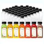 Modern Square Round Glass Milk Tea Bottles 120ml 250ml 500ml Capacity
