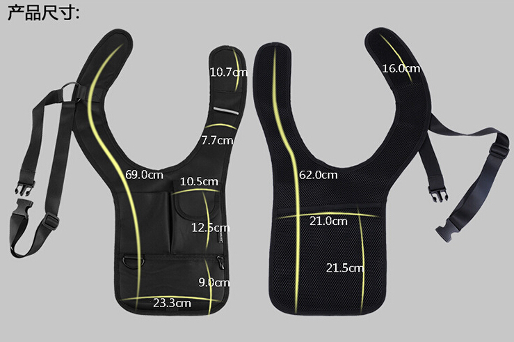 Shoulder Holsters FBI Waist Bag 007 Bag Tactical Chest Bag Nylon Sling Bag