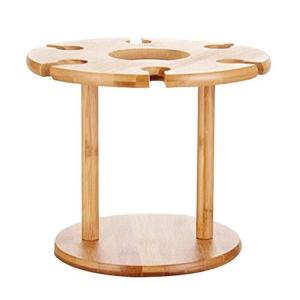 China Modern Bamboo Wood Hanging Wine Rack Natural Color 20-50mm Thickness factory