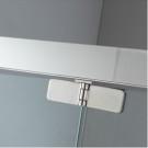 Foldable shower enclosure 800*800mm with 304 stainless steel & tempered clear
