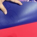 Debossed Logo PU Mats Full Desk Mouse Pad For Office Home
