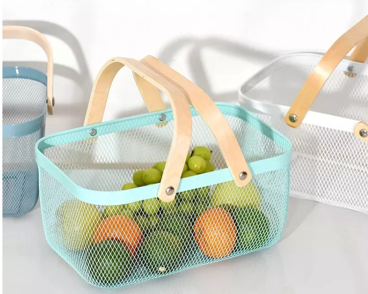 Steel Organizer Iso Wire Mesh Basket Plain Weave