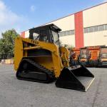 AC Optional 60HP 75HP 100HP Mini Skidsteer Loader With Track EPA Approved Front