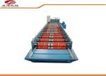 Blue Color Steel Trapezoidal Sheet Roll Forming Machine Export to Indonesia