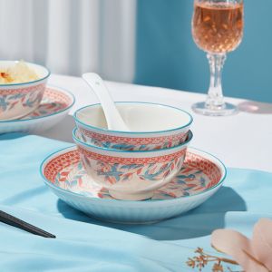 Modern Custom Ceramic Dinnerware Set with Personalized Logo Design