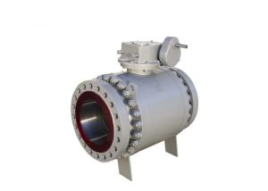 China WCB Body Trunnion Mounted Ball Valve , Three Piece Ball Valve CE Approved factory