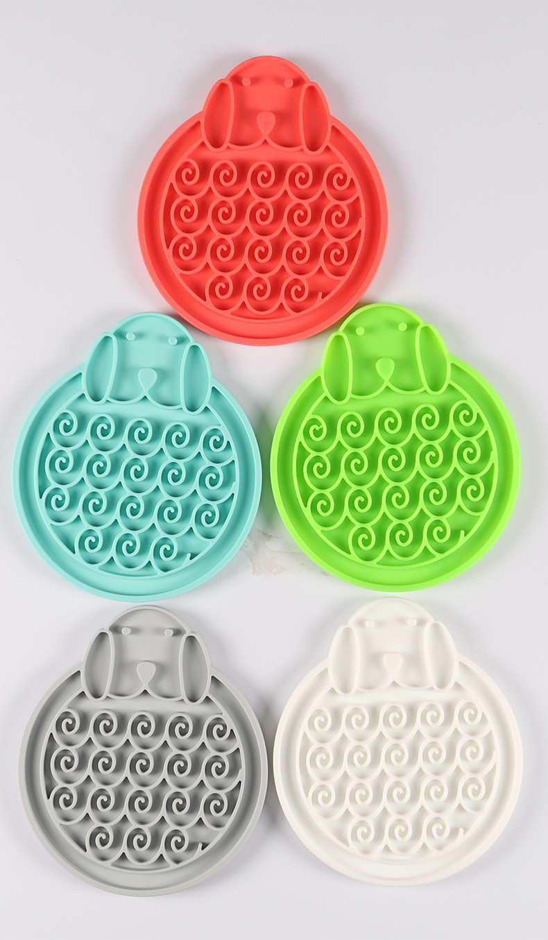 Pets2go Silicone Pet Feeder Bowl Customizable Licking Mat for Cats Dogs