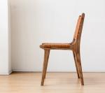 Mail Packing N Modern PU Leather Seat and Back Wooden Dining Chair with/without