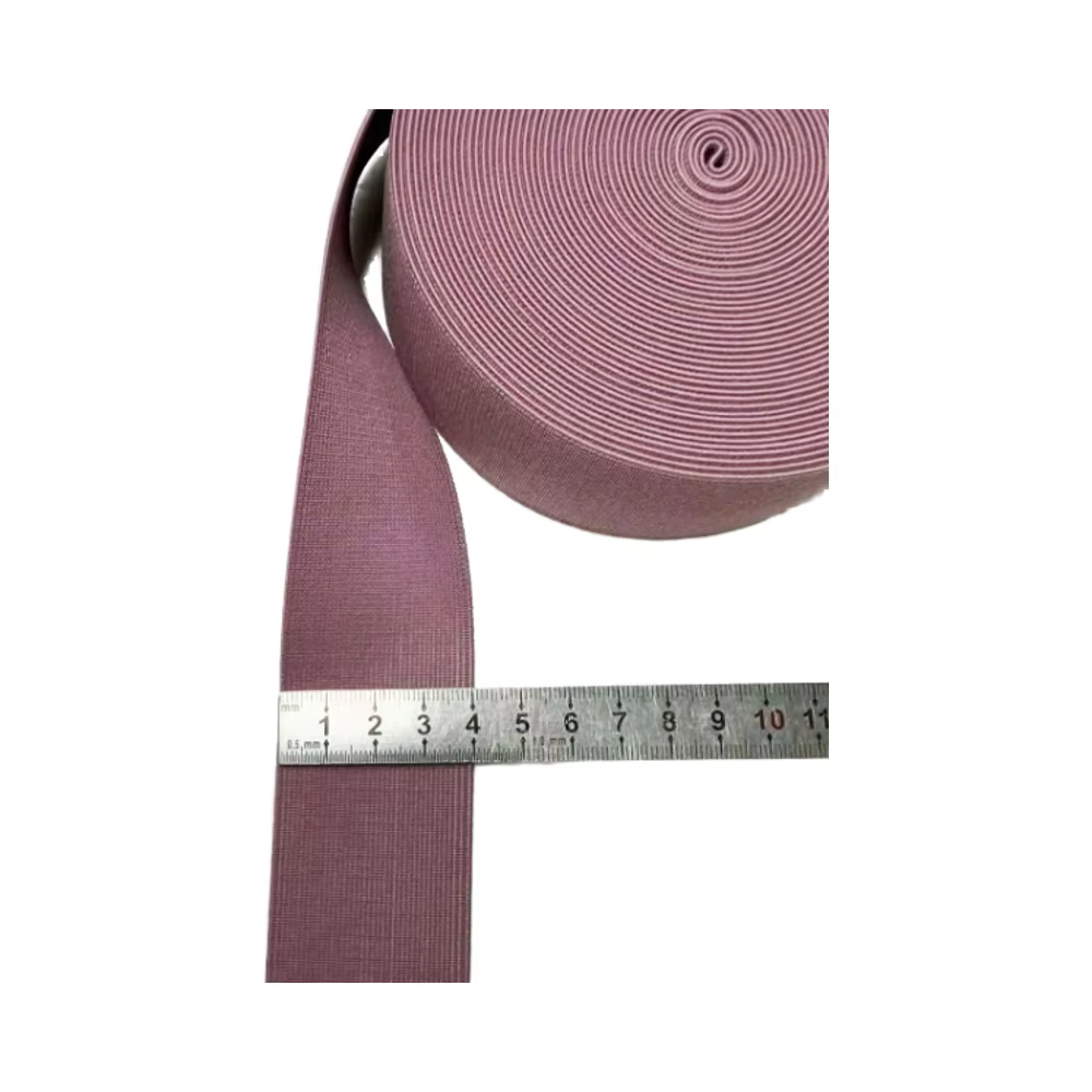 Polyester Elastic For Women Shoe High Elasticity Woven Strong Colored Elastic