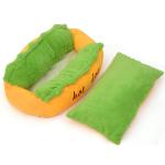 Various Size Pet Bed Warm Soft Fiber Dog Lounger Bed Available In All Seasons