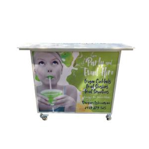 China Colour Changing Light Up Events Foldable Bar Counter Furniture , Led Portable Bar On Wheels factory