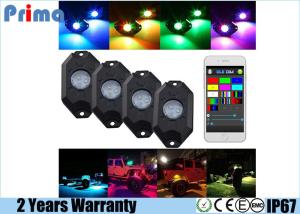 China RGB LED Rock Light Kits with Phone App Control Multicolor Neon Lights Under Off Road Truck SUV ATV factory