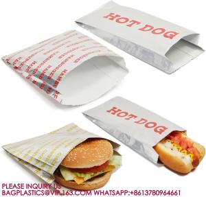 China Foil Paper Hot Dog Holders Hamburger Wrapper Combination Pack, Grease Resistant Food Bag factory