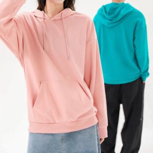China Plain Dyed Organic Unisex Plain Hoodies 3XL Breathable factory