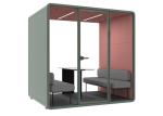 Control Panel Flexible Soundproof Pods L Meeting Booth For Exhibition Comfort
