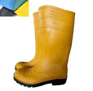 China Easy Dry Steel Toe Rainboots Mens Work Rain Boots For Spring Summer factory
