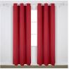 Buy cheap Bright Red Modern Window Curtains With 100 Percents Polyester Shading Fabric from wholesalers