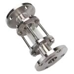 WZ Stainless Steel 304 316 Flange Connected Pipeline Sight Glass for Pressure