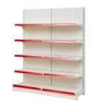 2.4m 7 Layer 1200MM Black Gondola Candy Rack Shelving Units For Supermarket 60kg
