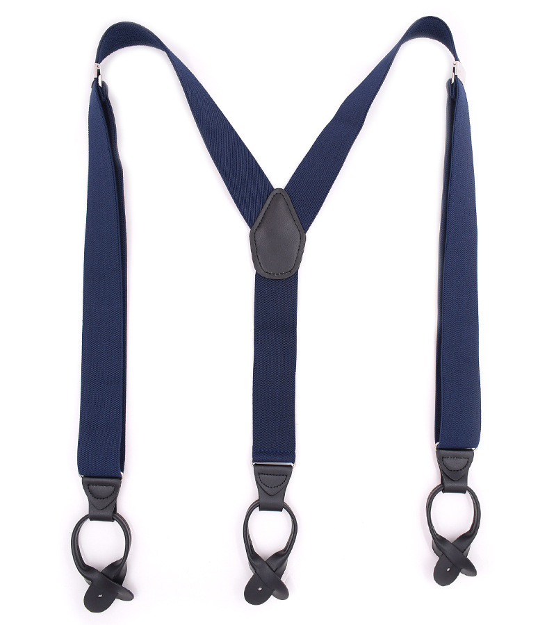 Fine Design Iron Elastic Strap Clip Men 120cm Leather Suspender Belt