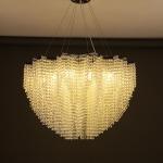 Durable LED Custom Crystal Chandeliers Stainless Steel Lamp Body K9 Primary