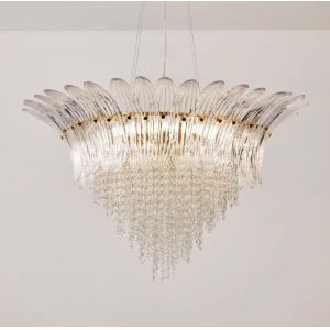 China French Style Light Luxury Retro Crystal Lamp , Main And Guest Halls , Large Chandelier on sale