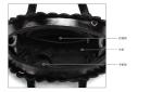 Peacock creative fashion handbag female black tide personality cute cartoon