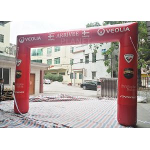Red Custom Inflatable Arch PLD - SA ODM / OEM Available 2 Years Warranty
