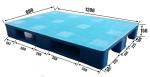 1200*800 euro pallet heavy duty 3 runners hygienic plastic pallet