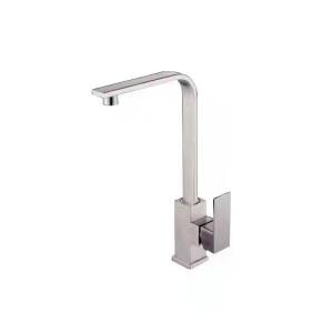 China Dual Functioning SUS304 Stainless Steel Faucet Leak Free Brushed Steel Tap factory